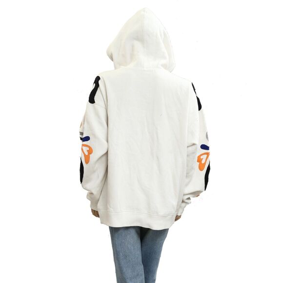 Free People We The Free It's A Vibe Swirl Hoodie Sweatshirt Top Ribbed M 281999 - Picture 5 of 6